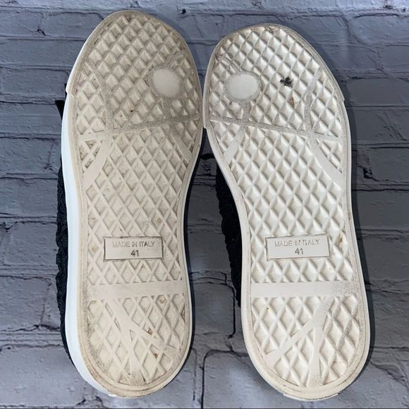 La Perla X Guiseppe Zanotti Men's Black  Leather Slip-On Sneaker Size US 8 EU 41 - Picture 6 of 6